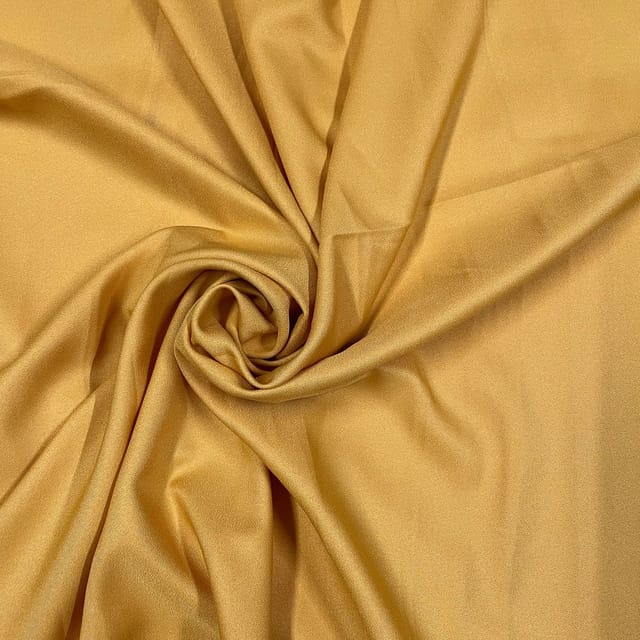 Mustard Colour Moss Crepe Fabric (N177)