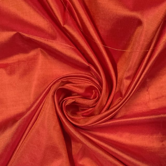Orange Colour Pure Silk Fabric