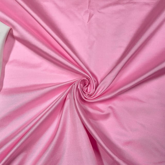 Light Pink Colour Pure Satin Silk Fabric