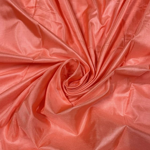 Peach Colour Pure Silk Fabric