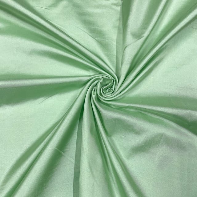 Sea Green Colour Pure Satin Silk Fabric