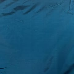 Teal Blue Colour Pure Satin Silk Fabric