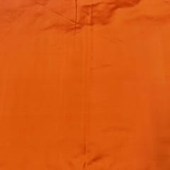 Dark Orange Colour Pure Satin Silk Fabric