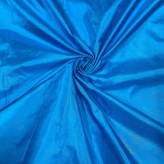 Blue Colour Pure Satin Silk Fabric