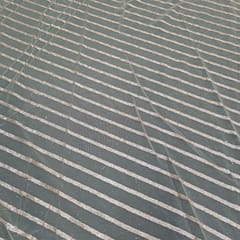 Light Gold Colour Net Embroidered Fabric