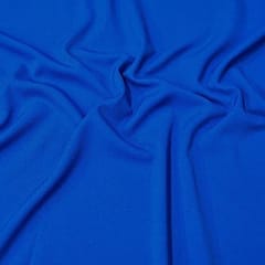 Royal Blue Colour Moss Crepe Fabric (N50)