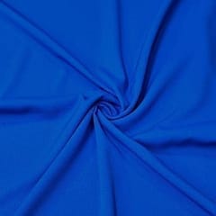 Royal Blue Colour Moss Crepe Fabric (N50)