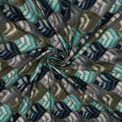 Multi Colour Muslin Printed Fabric