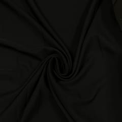 Black Colour Banana Crepe Fabric