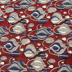 Red Colour Cotton Cambric Printed Fabric