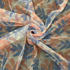 Multi Colour Organza Printed Fabric