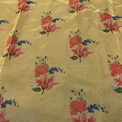 Multi Colour Organza Printed Fabric