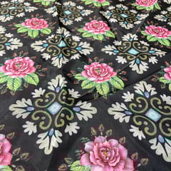 Multi Colour Organza Printed Fabric