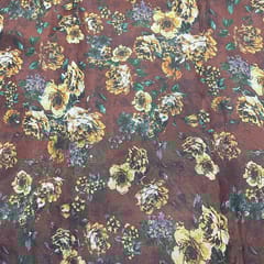 Multi Colour Organza Printed Fabric