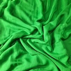 Green Colour Flat Chiffon Fabric (N11)