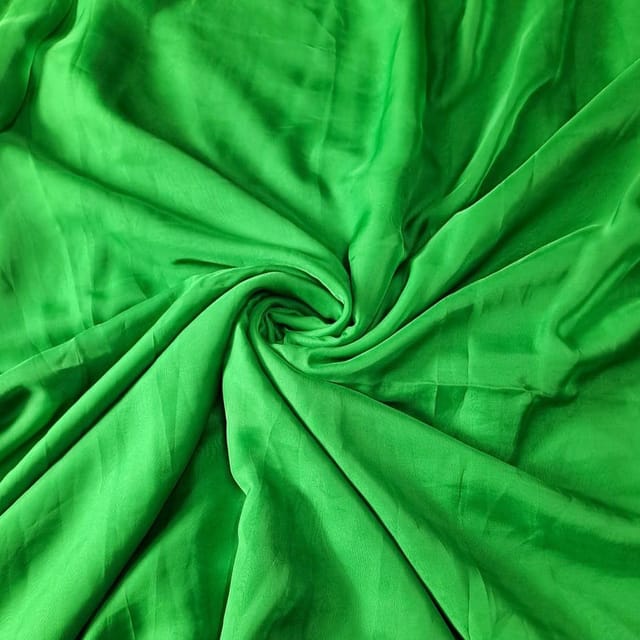 Green Colour Flat Chiffon Fabric (N11)