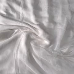 White Colour Flat Chiffon Fabric