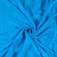 Firozi Blue Colour Crepe Fabric (N72D)