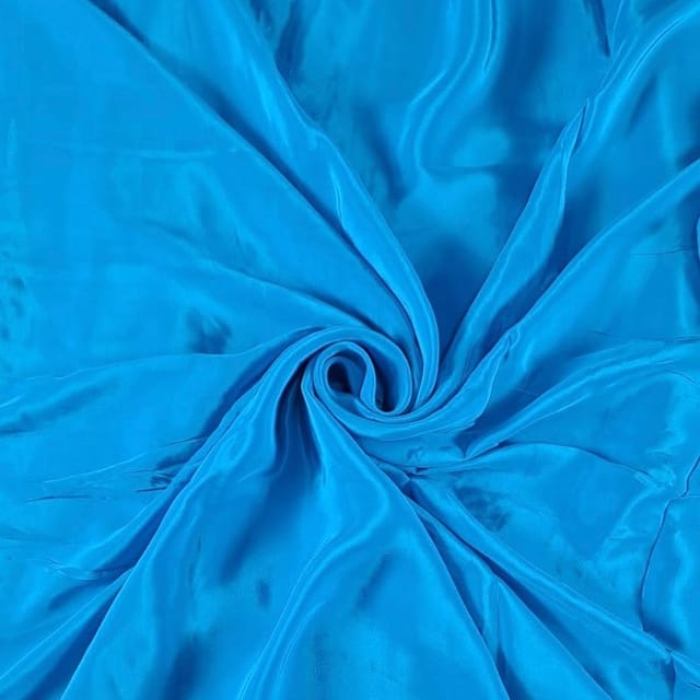 Firozi Blue Colour Crepe Fabric (N72D)