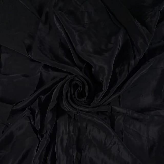 Black Colour Crepe Fabric