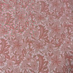 Peach Colour Imported Self Fabric