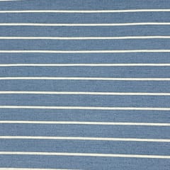 Sky Blue Colour Denim Stripe Fabric