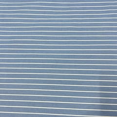 Sky Blue Colour Denim Stripe Fabric