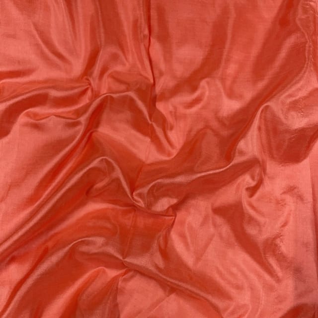 Peach Colour Pure Silk Fabric