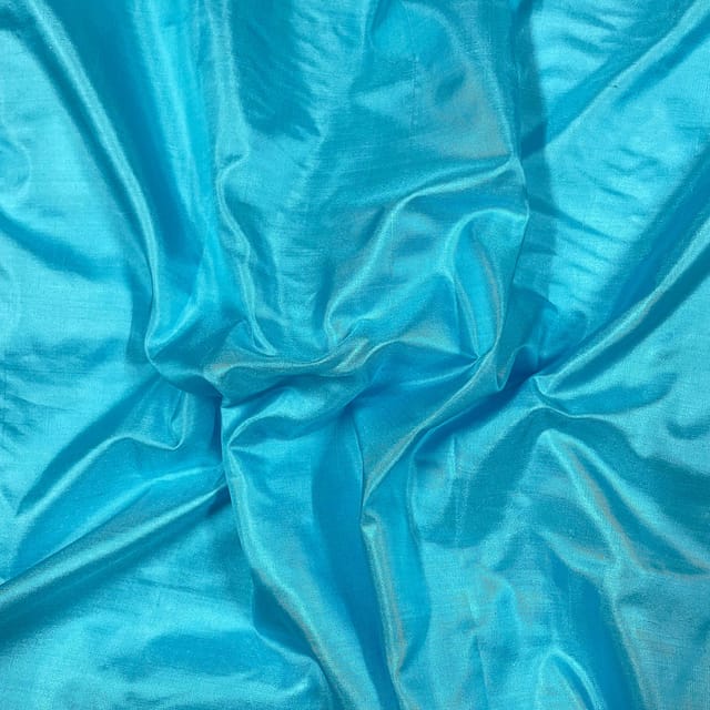 Sky Blue Colour Pure Silk Fabric