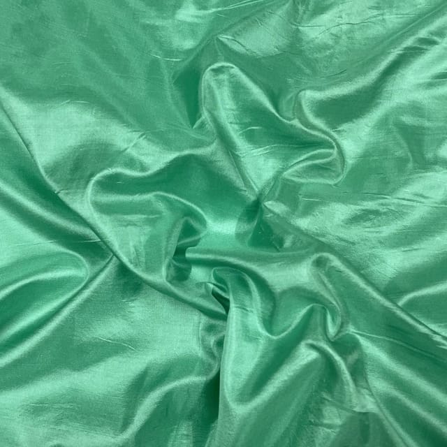 Green Colour Pure Silk Fabric