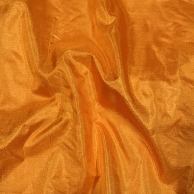 Orange Colour Pure Silk Fabric