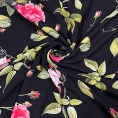 Multi Colour Georgette Printed Fabric