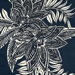 Multi Colour Heavy Crepe Printed Fabric