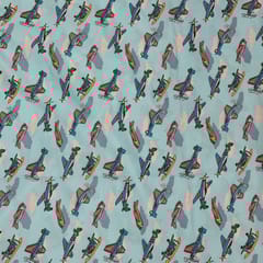 Multi Colour Swiss Cotton Printed Fabric