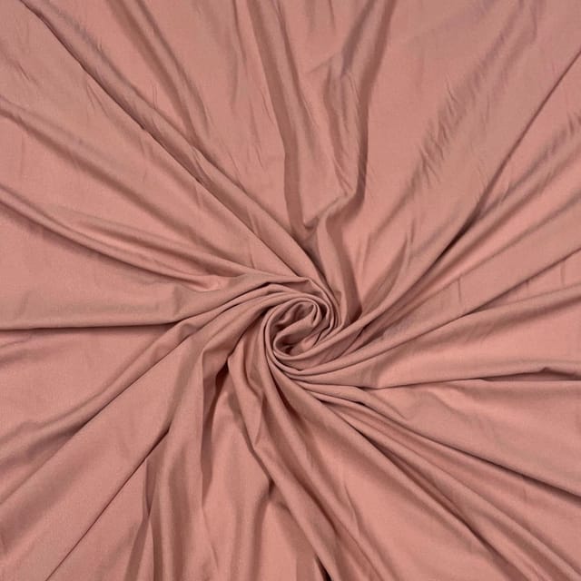 Peach Colour Moss Crepe Fabric (N710)