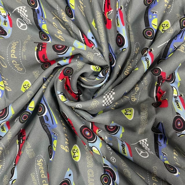 Multi Colour Swiss Cotton Printed Fabric