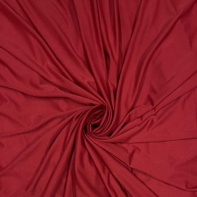Red Colour Crepe Scuba Fabric (N25)