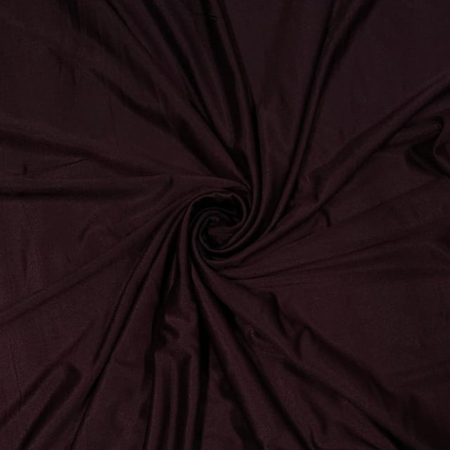 Wine Colour Crepe Scuba Fabric (N174D)