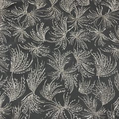 Pink Colour Net Embroidered Fabric