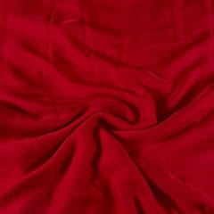 Red Colour Flat Chiffon Fabric (N206)