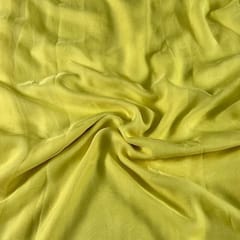 Light Yellow Colour Flat Chiffon Fabric