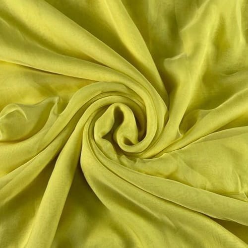 Light Yellow Colour Flat Chiffon Fabric