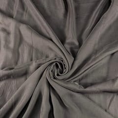Dark Grey Colour Flat Chiffon Fabric (N712)