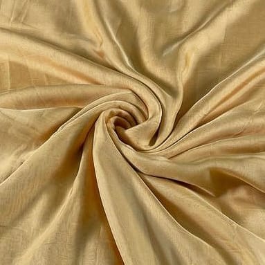 Light Gold Colour Flat Chiffon Fabric (N57)
