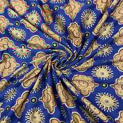 Multi Colour Muslin Printed Fabric