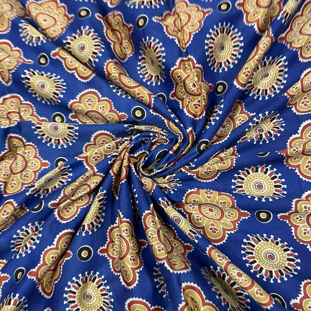 Multi Colour Muslin Printed Fabric