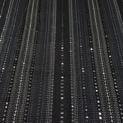 Black Colour Georgette Embroidered Fabric