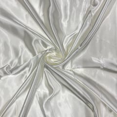 Off White Colour Acetate Satin Fabric