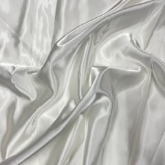 Off White Colour Acetate Satin Fabric