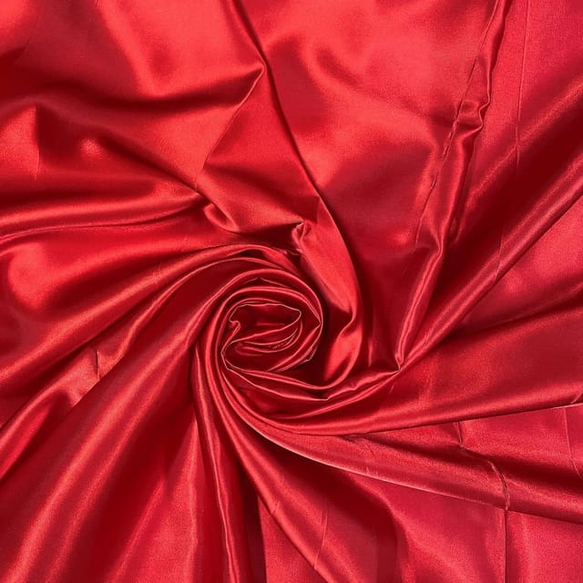 Red Colour Acetate Satin Fabric